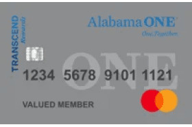 Alabama ONE Transcend Platinum Mastercard® Credit Card logo
