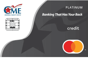 CME Federal Credit Union Mastercard Platinum Credit Card logo