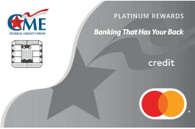 CME Federal Credit Union Mastercard Platinum Rewards Credit Card logo