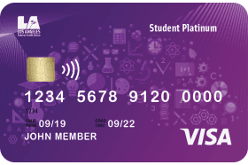 Los Angeles FCU Student Platinum Credit Card logo