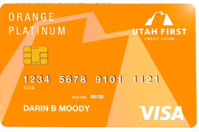 Utah First Federal Orange Platinum Visa logo